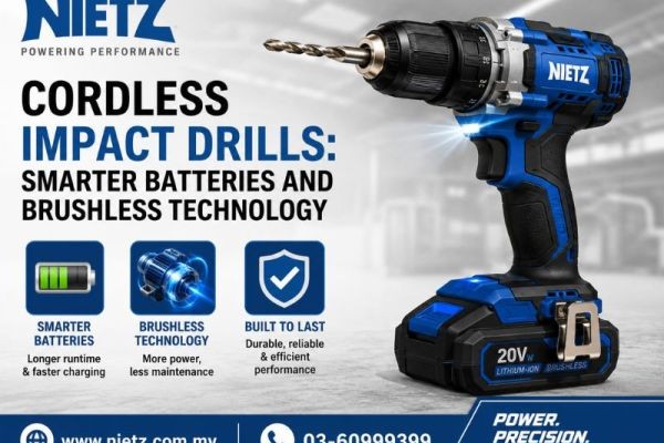 Future Trends in Cordless Impact Drills: Smarter Batteries and Brushless Technology