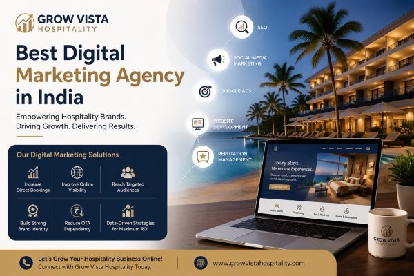 Best Digital Marketing Agency in India: Grow Vista Hospitality