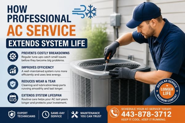 How Professional AC Service Extends System Life