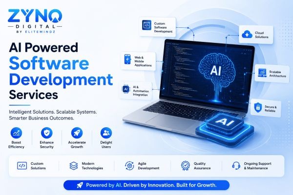 ZYNO Digital by EliteMindz Launches AI-Powered Software Development Services to Accelerate Business Innovation