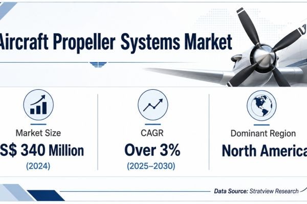 Aircraft Propeller Systems Market Share Led by North America as Cumulative Sales Exceed USD 2,000 Million Through 2030