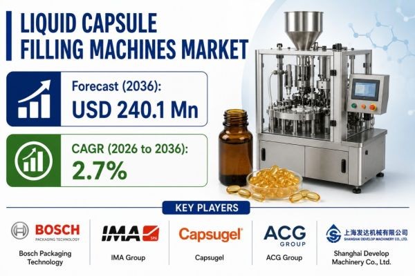 North America Liquid Capsule Filling Machines Market Highlights Bosch Packaging Technology at USD 240.1 Million