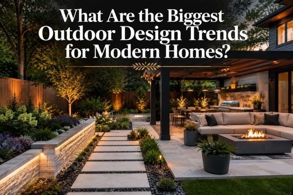 What Are the Biggest Outdoor Design Trends for Modern Homes?