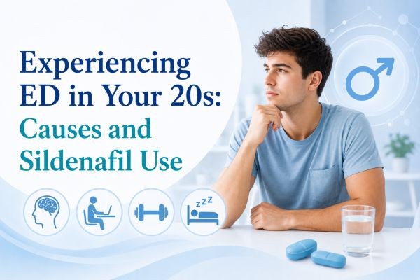 Experiencing ED in Your 20s: Causes and Sildenafil Use