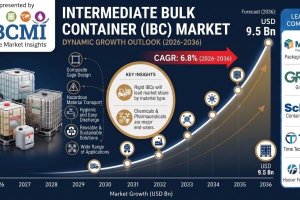 Intermediate Bulk Container Market to Surpass USD 9 Billion by 2036 | Fueled by Standard 1000-Liter and 1040-Liter Totes Capturing a 61.0% Capacity Sh..