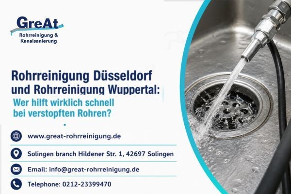 Rohrreinigung Düsseldorf und Rohrreinigung Wuppertal: Wer hilft wirklich schnell bei verstopften Rohren?