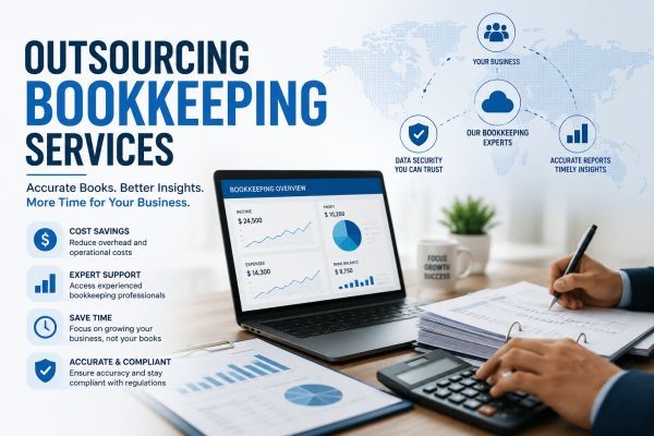 How Bookkeeping Outsourcing Services Help UK Businesses Stay Organised and Competitive
