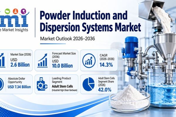 Powder Induction and Dispersion Systems Market to Touch USD 10.0 Billion by 2036