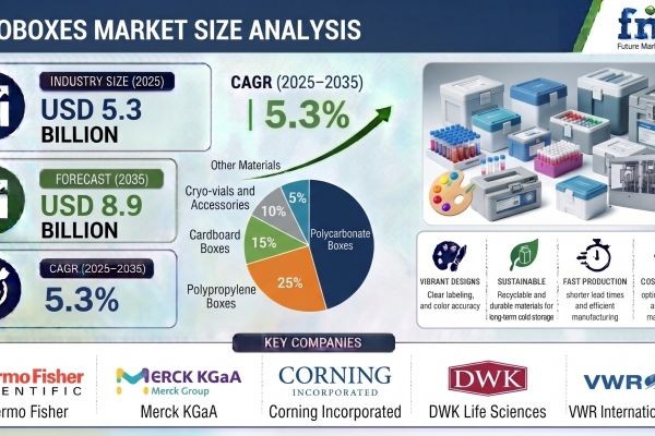 Cryoboxes Market Registering a CAGR of 5.3% Through 2035 | Demand for Laboratory Sample Storage Solutions Remains Strong