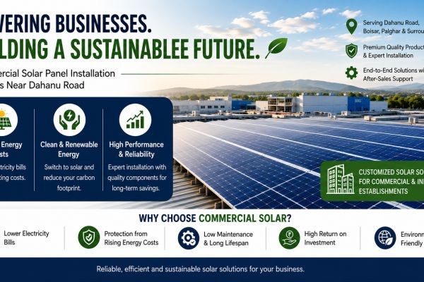 Commercial Solar Panel Installation Services Near Dahanu Road: Powering Businesses with Reliable Solar Solutions