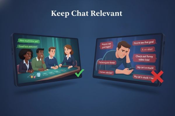 Guide to Player conduct in live rooms