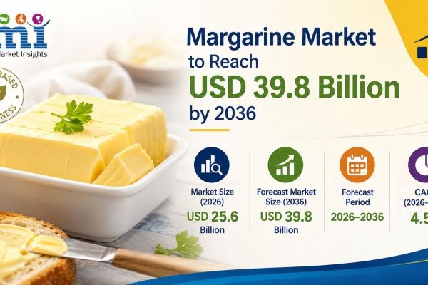 Margarine Market to Reach USD 39.8 Billion by 2036 Driven by Industrial Food Processing, Soft Formulations, and Clean-Label Certification