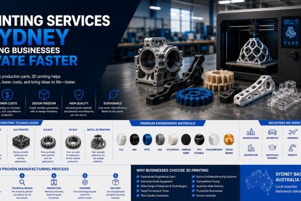 How 3D Printing Services in Sydney Are Redefining Modern Manufacturing