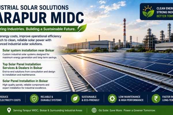 Industrial Solar Solutions in Tarapur MIDC: Powering Industries with Reliable Solar Energy