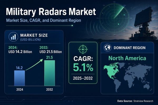 Military Radars Market Growth to Reach USD 21.5 Billion by 2032 Across Defense Platforms