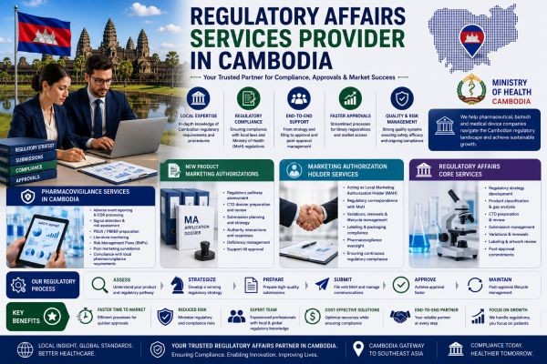 Regulatory Affairs Services Provider in Cambodia: Supporting Pharmaceutical Compliance and Market Expansion