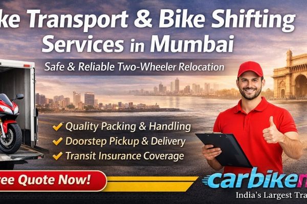 Trusted bike shifting services in Mumbai – Smooth & Safe bike shifting in Mumbai with Carbikemovers