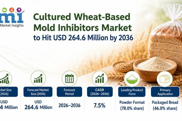 Cultured Wheat-Based Mold Inhibitors Market to Hit USD 264.6 Million by 2036