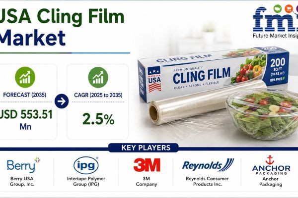 USA Cling Film Market Set to Surpass USD 553.51 Million Driven by Food Service Demand