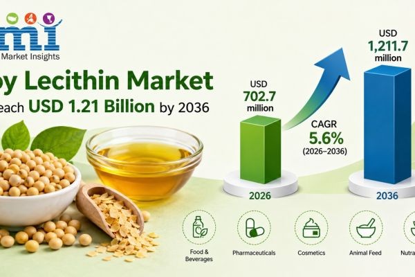 Soy Lecithin Market to Reach USD 1.21 Billion by 2036 Driven by Clean-Label Reformulation, Plant-Based Proliferation, and M&A Consolidation