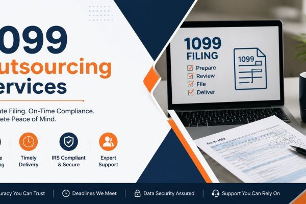 How 1099 Outsourcing Services Help US Businesses Simplify Tax Compliance and Improve Efficiency