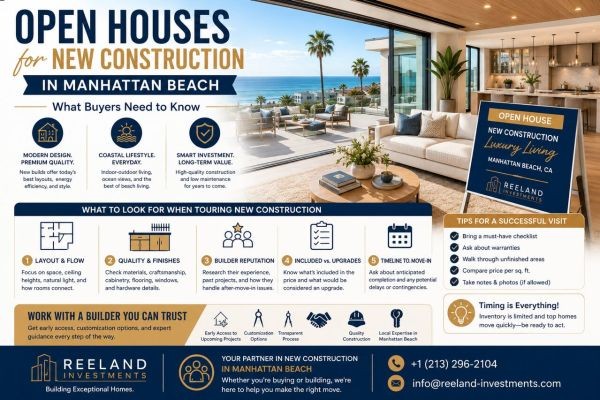 Open Houses for New Construction in Manhattan Beach: What Buyers Need to Know