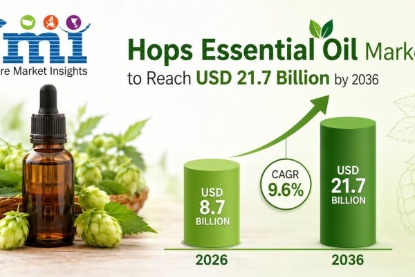 Global Hops Essential Oil Market to Reach USD 21.7 Billion by 2036 Driven by Non-Alcoholic Beverage Innovation, Concentrated Lupulin Formats, and Brew..