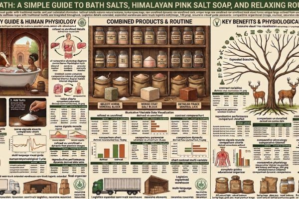 Salt Bath: A Simple Guide to Bath Salts, Himalayan Pink Salt Soap, and Relaxing Routines