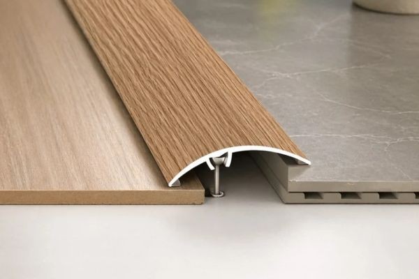 A65 50mm Aluminium Wood Effect Door Threshold Strip – A Stylish Flooring Transition Solution