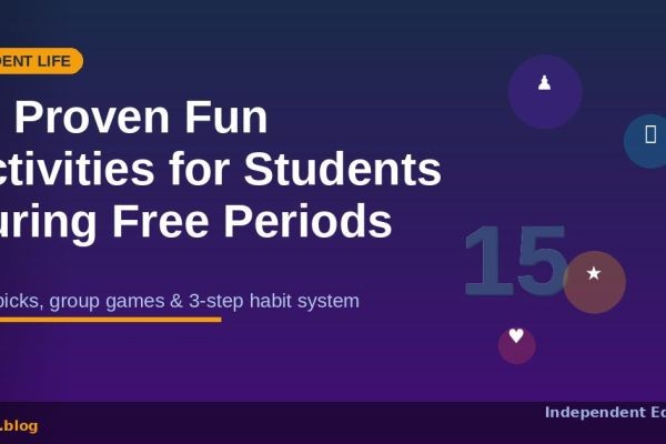 15 Proven Fun Activities for Students During Free Periods