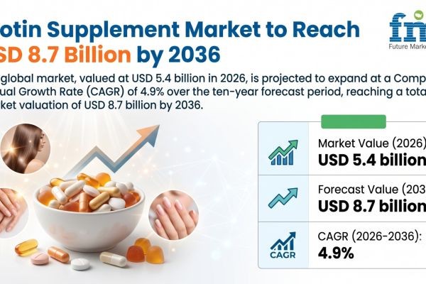 Biotin Supplement Market to Reach USD 8.7 Billion by 2036