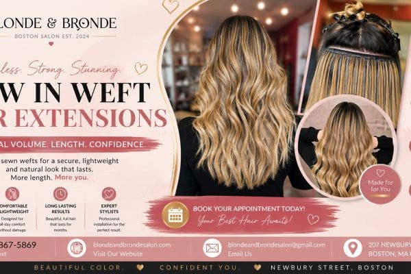 Sew In Weft Hair Extensions for Natural-Looking Volume
