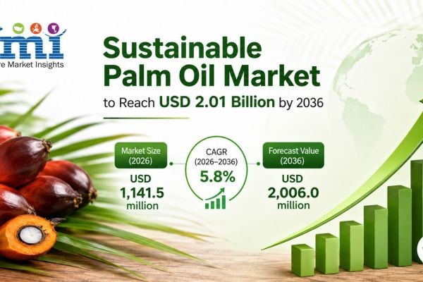 Global Sustainable Palm Oil Market to Reach USD 2.01 Billion by 2036 Driven by EUDR Enforcement, RSPO Mandates, and Traceable Supply Chains