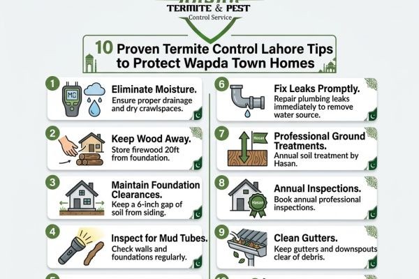 10 Proven Termite Control Lahore Tips to Protect Wapda Town Homes