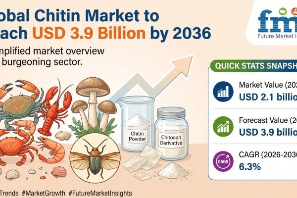 Global Chitin Market to Reach USD 3.9 Billion by 2036