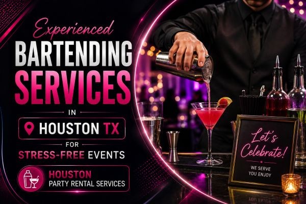 Experienced Bartending Services in Houston TX for Stress-Free Events