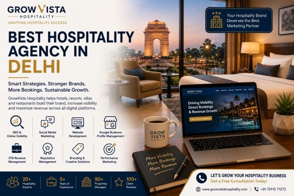 Best Hospitality Agency in Delhi: Helping Hospitality Brands Build, Grow and Stand Out
