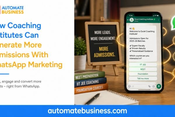 How Coaching Institutes Can Generate More Admissions With WhatsApp Marketing