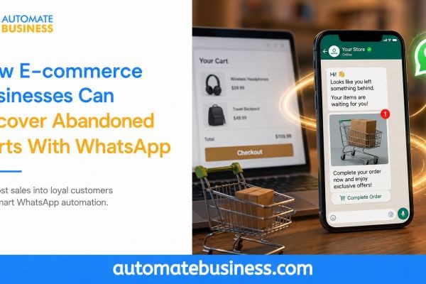 How E-commerce Businesses Can Recover Abandoned Carts With WhatsApp