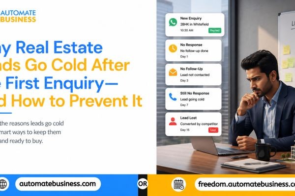 Why Real Estate Leads Go Cold After the First Enquiry — And How to Prevent It