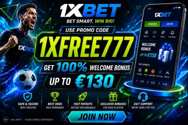 1xBet Promo Code Free Spins Mongolia 2027: 1XFREE777