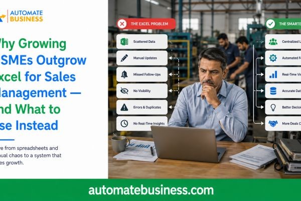 Why Growing MSMEs Outgrow Excel for Sales Management — and What to Use Instead
