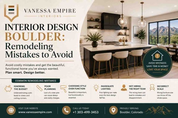 Interior Design Boulder: Remodeling Mistakes to Avoid