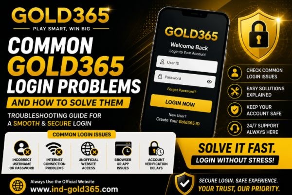 Common Gold365 Login Problems and How to Solve Them