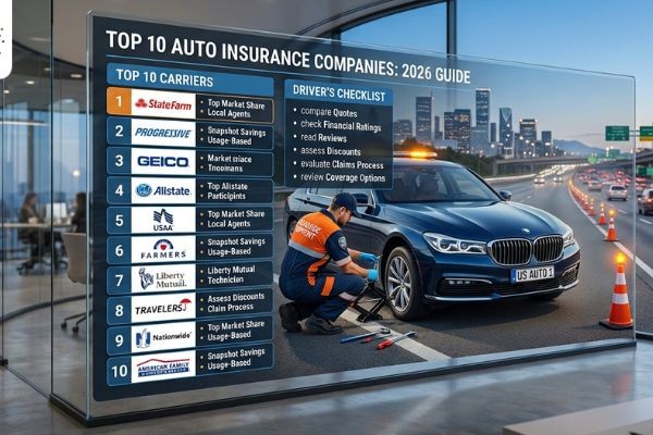 Top 10 Auto Insurance Companies in the USA: A Guide for Drivers and Insurers