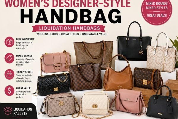 Mixed Women's Designer-Style Handbag Liquidation Pallets: A Guide to Wholesale Fashion Inventory