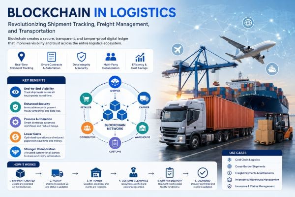 Blockchain in Logistics: Revolutionizing Shipment Tracking, Freight Management, and Transportation