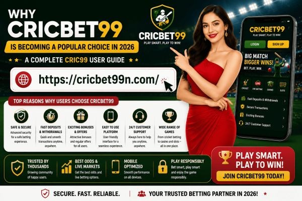 Why Cricbet99 is Becoming a Popular Choice in 2026 - A Complete Cric99 User Guide