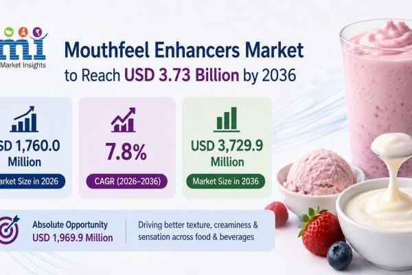 Mouthfeel Enhancers Market to Reach USD 3.73 Billion by 2036