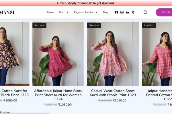 How to Choose the Best Hand Block Printed Short Kurti for Everyday Wear ?